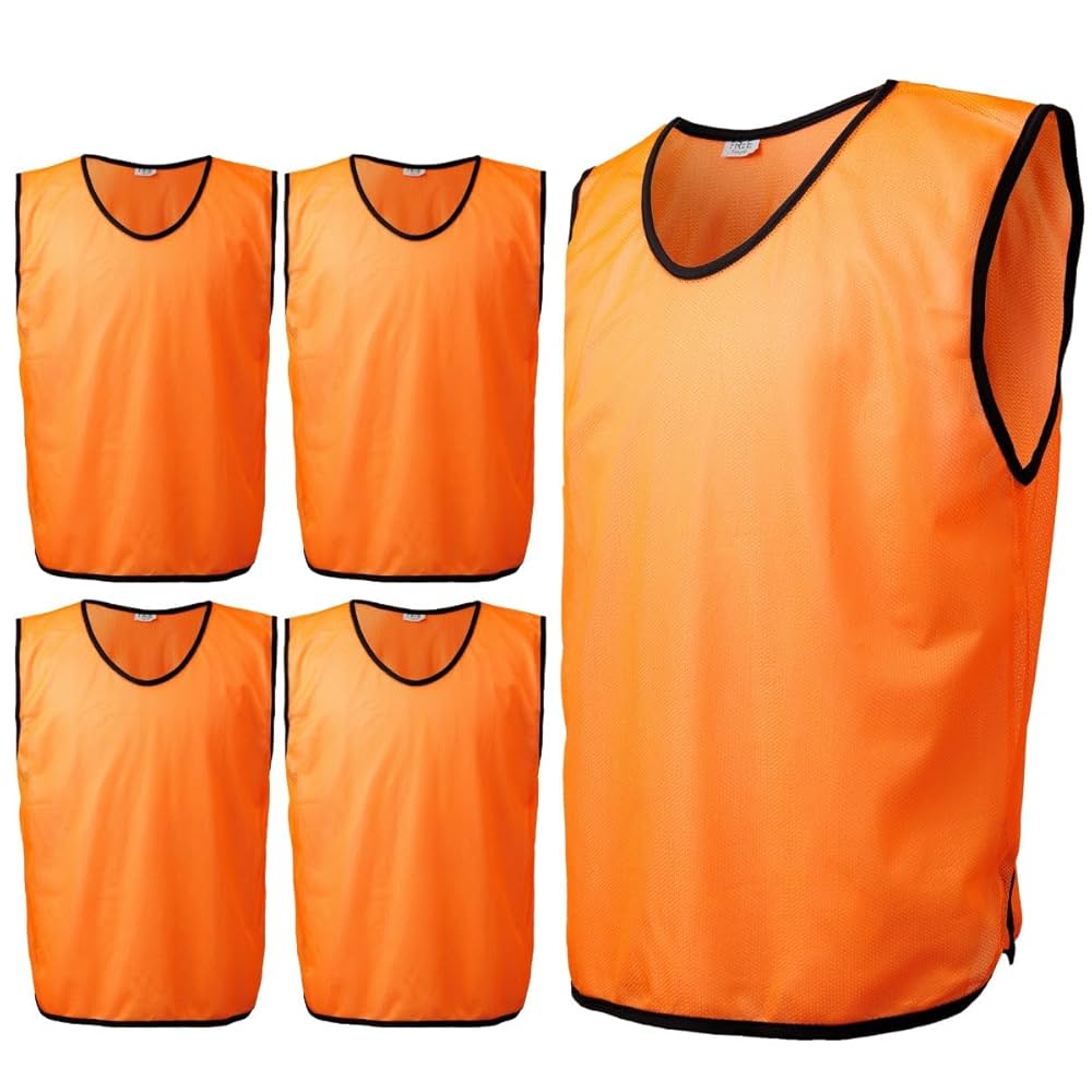 Amazon.co.jp: [Fungoal] 無地 ビブス ゼッケン 5枚セット 子供